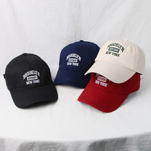 Load image into Gallery viewer, The KedStore Retro Washed Cotton Baseball Cap Men Women Letter Embroidery Hip Hop Hat Unisex Spring Summer Adjustable Snapback Sports Caps
