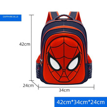 Load image into Gallery viewer, The KedStore Royal Blue 42cm Spiderman School Bag Captain America Children Anime Figure Backpack Primary Kids
