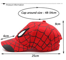 Load image into Gallery viewer, Spiderman Embroidered Cotton Kids Baseball Cap | TheKedStore