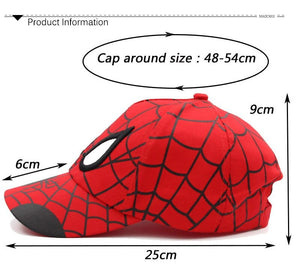 The KedStore Spiderman Embroidered Cotton Kids Baseball Cap | TheKedStore