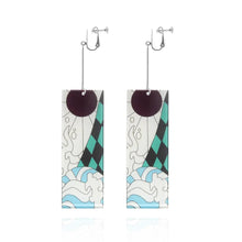 Load image into Gallery viewer, The KedStore T-3 Hot Anime Earrings for Demon Slayer Tanjiro Nezuko Cosplay Props Jewelry Accessores Double-sided Acrylic Charm Unisex