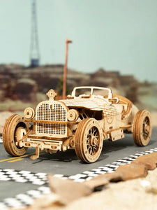 The KedStore Train Model 3D Wooden Puzzle Toy Assembly Locomotive Model Building Kits for Children Building Toy