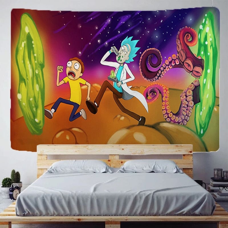 The KedStore TT001400 / 135x150cm Ricks Wall Art Wallpaper Tapestries Headboards Decorative Hanging Aesthetic