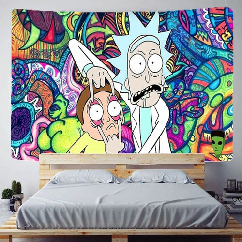 The KedStore TT001406 / 135x150cm Ricks Wall Art Wallpaper Tapestries Headboards Decorative Hanging Aesthetic