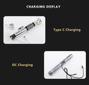 The KedStore TXQSABER Lightsaber Neo Pixel RGB Smooth Swing Metal Hilt for Heavy Dueling 12 Color Force FOC Blaster Laser Sword Jedi Toys