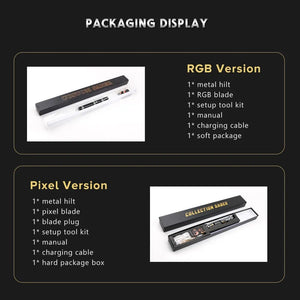 The KedStore TXQSABER Lightsaber Neo Pixel RGB Smooth Swing Metal Hilt for Heavy Dueling 12 Color Force FOC Blaster Laser Sword Jedi Toys