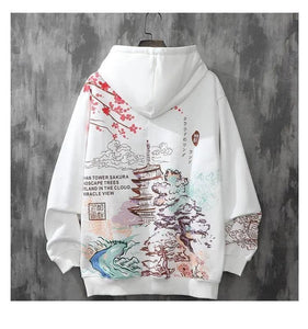 sudaderas con capucha loft print hoodie y2k clothes harajuku Men's anime hip-hop Japanese streetwear Sweatshirt hoodie
