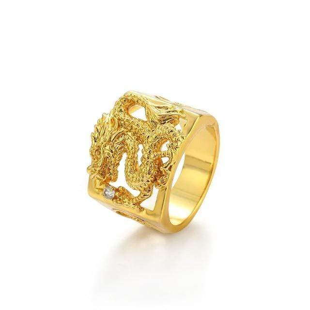 Oberlo 9 Dragon Ring 24k Gold color | TheKedStore