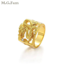 Load image into Gallery viewer, Oberlo Dragon Ring 24k Gold color | TheKedStore