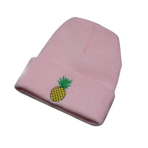 Oberlo Pink Embroidered Beanie for winter and Autumn outdoor hiking cap
