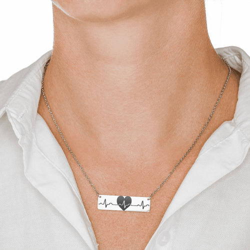 Horizontal Bar Necklace (Heartbeat) - Special Offer