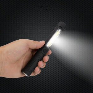 Store No. 1727765 LED Flashlight Torch with the Bottom Magnet and Clip Magnetic work light (Bulk Purchase Discount)