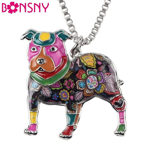 Store No. 210399 Pit Bull Enamel Necklace