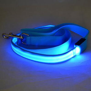 Store No. 320842 Blue / Width 25mm LED Dog and Cat Leash
