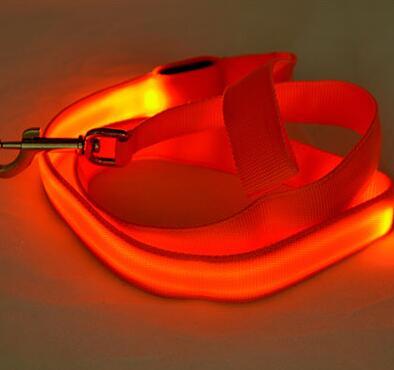 Store No. 320842 Orange / Width 25mm LED Dog and Cat Leash