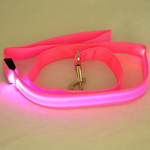 Store No. 320842 Pink / Width 25mm LED Dog and Cat Leash