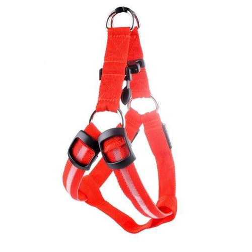 Store No. 320842 Red / L LED Dog Harness - Discounted