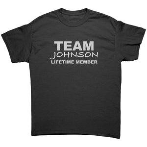 teelaunch Apparel Black / S Team Johnson T-Shirt