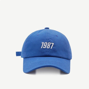 The KedStore 0 1987-blue Hotsale Adjustable Boys Girls Baseball Hats Male Female Baseball Cap