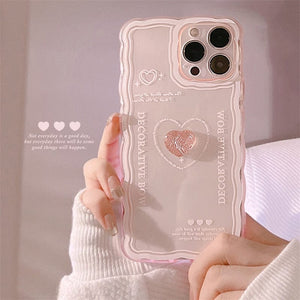 The KedStore 0 5 / For iphone 7 8 Plus For iphone 11 12 13 Mini 14 Pro Max Sweet Transparent Crystal Bow Tie Silicone Anti-drop Shell