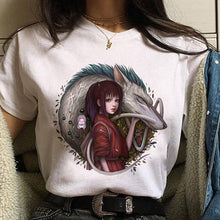 Load image into Gallery viewer, The KedStore 0 7 / S Leuke Kat T Shirt My Neighbor Totoro T-shirt Women Studio Ghibli Tshirt Kawaii Tee Miyazaki Hayao Funny Cartoon Top shirt Female