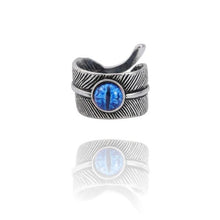 Load image into Gallery viewer, The KedStore 11 / adjustable Blue Eye Gothic Punk Stainless Steel Ring Retro Rabbit Snake Tiger Wolf Rings Skeleton Devil Evil Eye Ring