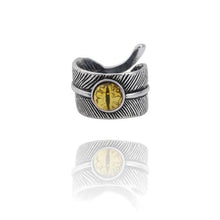 Load image into Gallery viewer, The KedStore 11 / adjustable Yellow Gothic Punk Stainless Steel Ring Retro Rabbit Snake Tiger Wolf Rings Skeleton Devil Evil Eye Ring