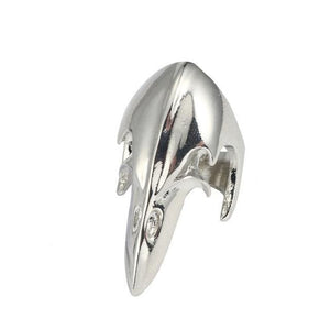 The KedStore 11 / Bird head Gothic Punk Stainless Steel Ring Retro Rabbit Snake Tiger Wolf Rings Skeleton Devil Evil Eye Ring