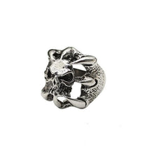 Load image into Gallery viewer, The KedStore 11 / Claw Skull head Gothic Punk Stainless Steel Ring Retro Rabbit Snake Tiger Wolf Rings Skeleton Devil Evil Eye Ring