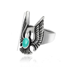 Load image into Gallery viewer, The KedStore 11 / eagle wings rings Gothic Punk Stainless Steel Ring Retro Rabbit Snake Tiger Wolf Rings Skeleton Devil Evil Eye Ring
