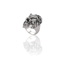 Load image into Gallery viewer, The KedStore 11 / Lion Head Ring Gothic Punk Stainless Steel Ring Retro Rabbit Snake Tiger Wolf Rings Skeleton Devil Evil Eye Ring