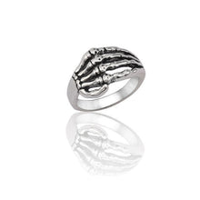 Load image into Gallery viewer, The KedStore 11 / skeleton Hand Ring Gothic Punk Stainless Steel Ring Retro Rabbit Snake Tiger Wolf Rings Skeleton Devil Evil Eye Ring