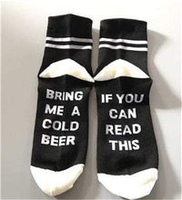 Load image into Gallery viewer, Socks If You can read this Bring Me a Glass of Wine Socks