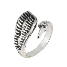 Load image into Gallery viewer, The KedStore 11 / Wing Eagle Claw Gothic Punk Stainless Steel Ring Retro Rabbit Snake Tiger Wolf Rings Skeleton Devil Evil Eye Ring