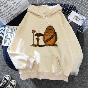 The KedStore 134 / S My Neighbor Totoro Harajuku Hoodie Studio Ghibli Kawaii Sweatshirt Miyazaki Hayao - S-XXL-XXXL