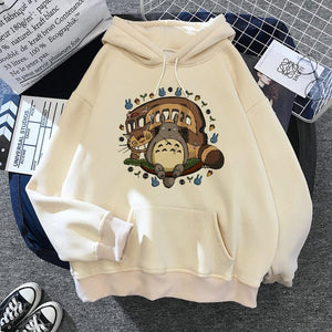 The KedStore 141 / S My Neighbor Totoro Harajuku Hoodie Studio Ghibli Kawaii Sweatshirt Miyazaki Hayao - S-XXL-XXXL