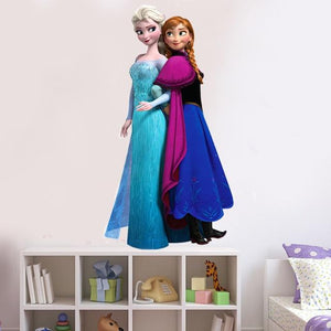 The KedStore 1420 Elsa Anna princess wall stickers Disney Frozen wall decals.