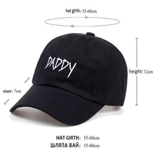 Load image into Gallery viewer, The KedStore 2017 new DADDY Dad Hat Embroidered Baseball Cap Hat men summer Hip hop cap hats