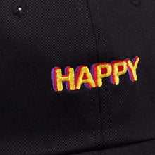 Load image into Gallery viewer, The KedStore 2018 new SLOUCH HAPPY TEXT LOGO dad hat ADJUSTABLE CURVED BILL DAD HAT BASEBALL CAP STRAPBACK NWT