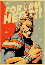 Load image into Gallery viewer, The KedStore 30X21cm / Q020 19 Janpnese Anime  My Hero Academia retro posters / wall stickers