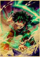 Load image into Gallery viewer, The KedStore 30X21cm / Q020 22 Janpnese Anime  My Hero Academia retro posters / wall stickers