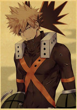 Load image into Gallery viewer, The KedStore 30X21cm / Q020 25 Janpnese Anime  My Hero Academia retro posters / wall stickers