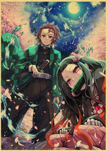 Load image into Gallery viewer, The KedStore 42X30cm / E169 10 Demon Slayer: Kimetsu no Yaiba Tanjirou Nezuko Anime Poster Kraft Paper Poster - Wall Stickers