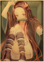 Load image into Gallery viewer, The KedStore 42X30cm / E169 12 Demon Slayer: Kimetsu no Yaiba Tanjirou Nezuko Anime Poster Kraft Paper Poster - Wall Stickers