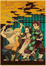 Load image into Gallery viewer, The KedStore 42X30cm / E169 13 Demon Slayer: Kimetsu no Yaiba Tanjirou Nezuko Anime Poster Kraft Paper Poster - Wall Stickers