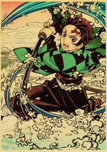 Load image into Gallery viewer, The KedStore 42X30cm / E169 14 Demon Slayer: Kimetsu no Yaiba Tanjirou Nezuko Anime Poster Kraft Paper Poster - Wall Stickers