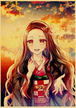 Load image into Gallery viewer, The KedStore 42X30cm / E169 17 Demon Slayer: Kimetsu no Yaiba Tanjirou Nezuko Anime Poster Kraft Paper Poster - Wall Stickers