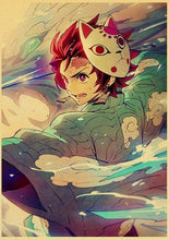 Load image into Gallery viewer, The KedStore 42X30cm / E169 18 Demon Slayer: Kimetsu no Yaiba Tanjirou Nezuko Anime Poster Kraft Paper Poster - Wall Stickers