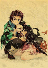 Load image into Gallery viewer, The KedStore 42X30cm / E169 4 Demon Slayer: Kimetsu no Yaiba Tanjirou Nezuko Anime Poster Kraft Paper Poster - Wall Stickers