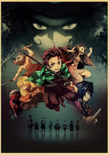 Load image into Gallery viewer, The KedStore 42X30cm / E169 6 Demon Slayer: Kimetsu no Yaiba Tanjirou Nezuko Anime Poster Kraft Paper Poster - Wall Stickers